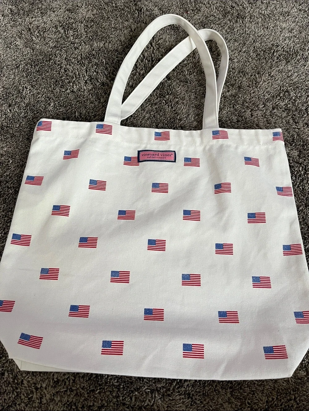 Vineyard Vines flag tote. Like new.